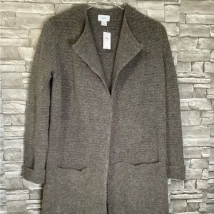 Old Navy XS oversized mushroom cardigan coat. NWT (C005)